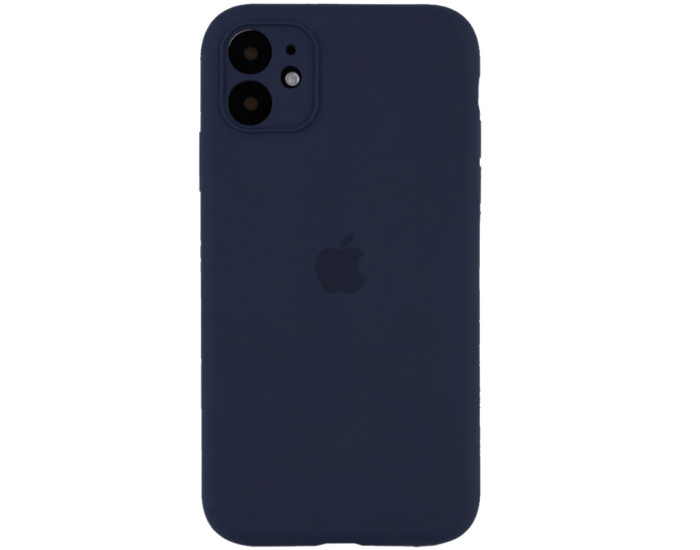 Чехол-силикон оригинал Full Camera Soft Matte iPhone 12, Midnight blue
