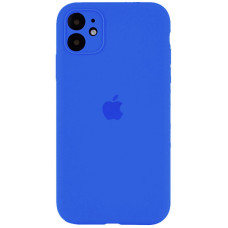 Чехол-силикон оригинал Full Camera Soft Matte iPhone 12, Capri blue