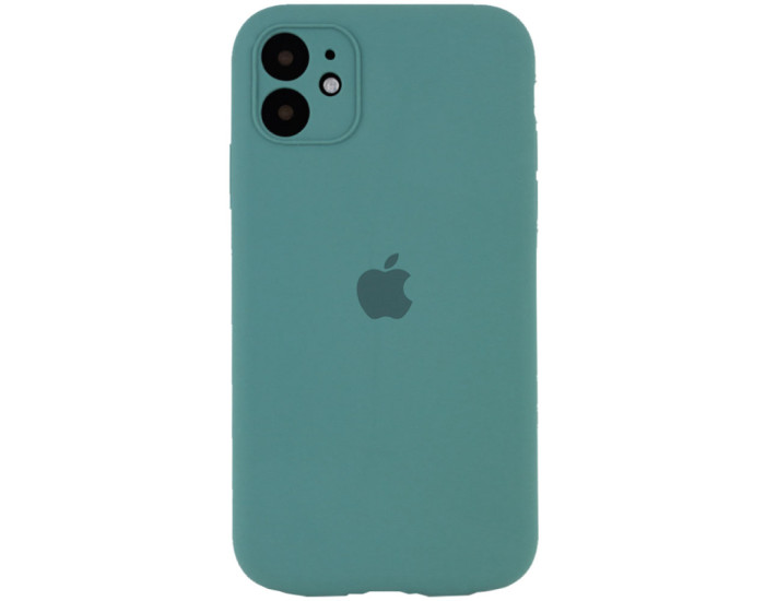 Чехол-силикон оригинал Full Camera Soft Matte iPhone 12, Pine green