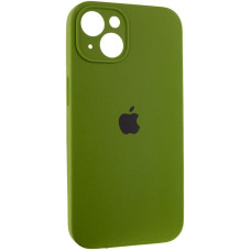 Чехол-силикон оригинал Full Camera Soft Matte iPhone 13 (Зелёный / Dark Olive)