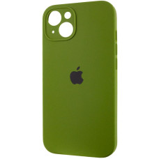 Чехол-силикон оригинал Full Camera Soft Matte iPhone 13 (Зелёный / Dark Olive)