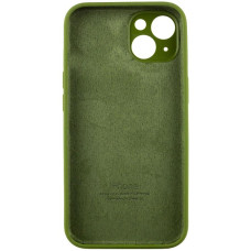 Чехол-силикон оригинал Full Camera Soft Matte iPhone 13 (Зелёный / Dark Olive)