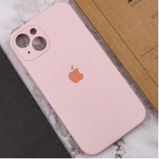 Чехол-силикон оригинал Full Camera Soft Matte iPhone 13 (Розовый / Chalk Pink)