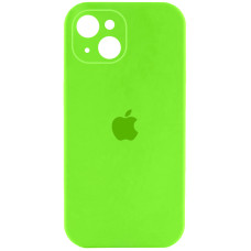 Чехол-силикон оригинал Full Camera Soft Matte iPhone 13 (Кислотно-зелёный / Acid Green)