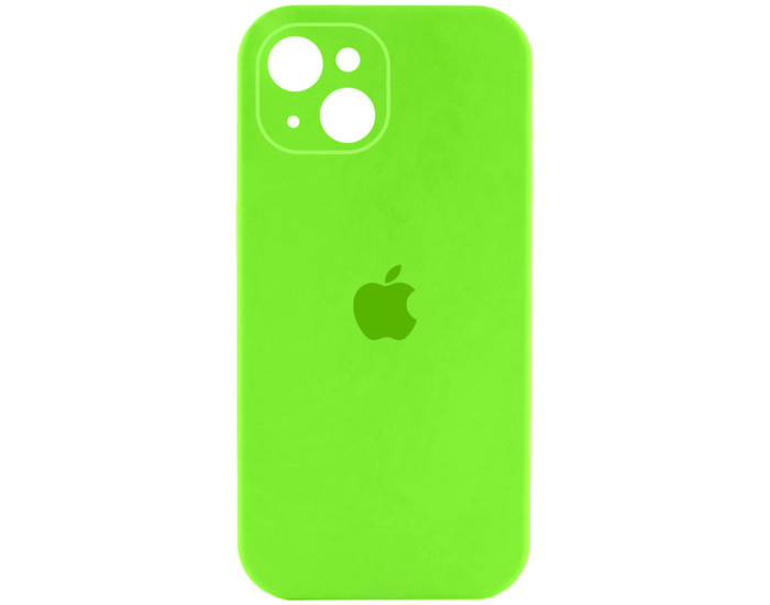 Чехол-силикон оригинал Full Camera Soft Matte iPhone 13 (Кислотно-зелёный / Acid Green)