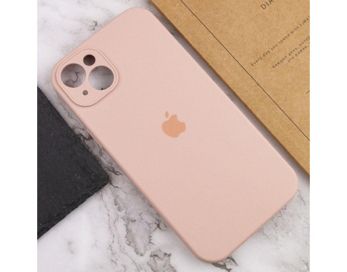 Чехол-силикон оригинал Full Camera Soft Matte iPhone 14, Pink sand