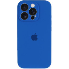 Чехол-силикон оригинал Full Camera Soft Matte iPhone 14 Pro (Синий / Capri Blue)