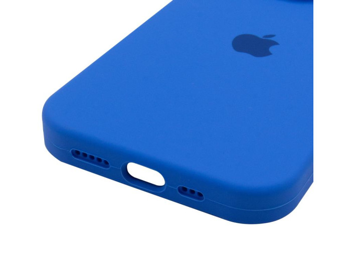 Чехол-силикон оригинал Full Camera Soft Matte iPhone 14 Pro (Синий / Capri Blue)