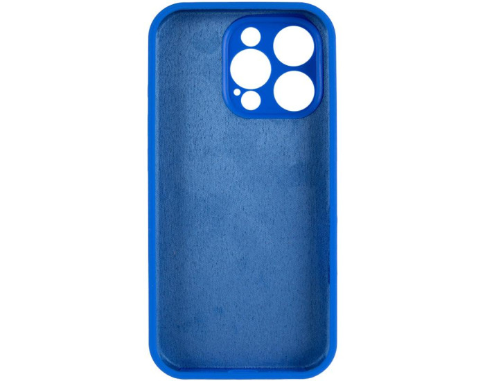 Чехол-силикон оригинал Full Camera Soft Matte iPhone 14 Pro (Синий / Capri Blue)