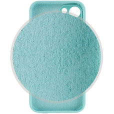 Чехол-силикон оригинал Full Camera Soft Matte iPhone 14 (Бирюзовый / Marine Green)