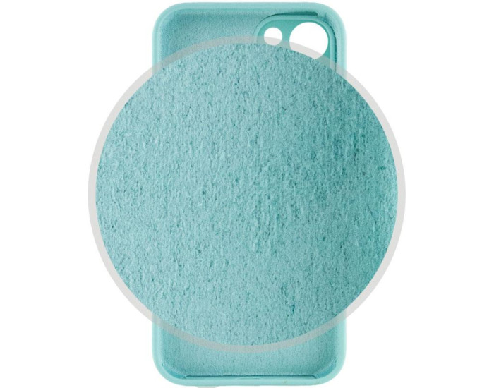 Чехол-силикон оригинал Full Camera Soft Matte iPhone 14 (Бирюзовый / Marine Green)