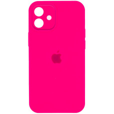 Чехол-силикон оригинал Full Camera Soft Matte iPhone 12, Barbie pink