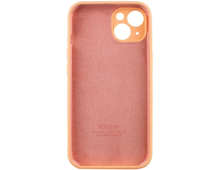 Чехол-силикон оригинал Full Camera Soft Matte iPhone 13 (Оранжевый / Cantaloupe)