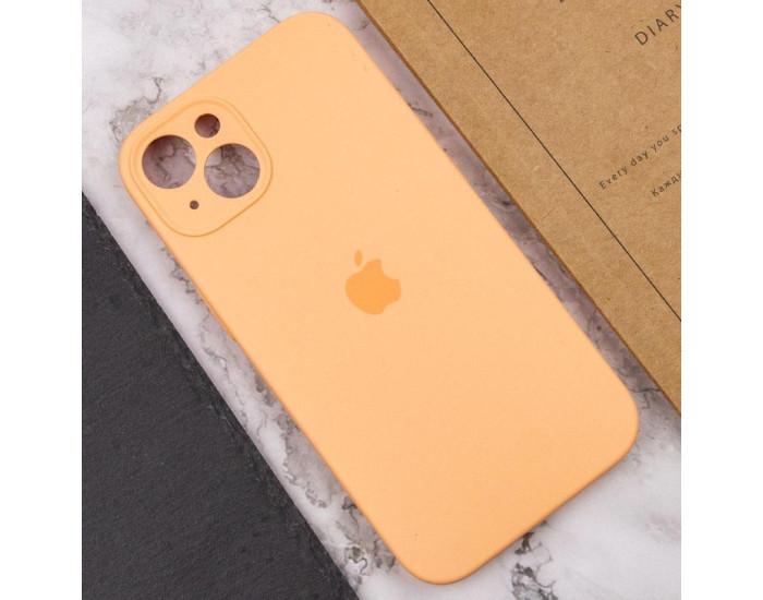 Чехол-силикон оригинал Full Camera Soft Matte iPhone 13 (Оранжевый / Cantaloupe)