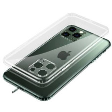 Чехол-силикон с заглушками + защита камеры iPhone 11 Pro, прозрачный