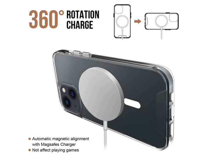  Чехол-силикон Space MagSafe Drop Protection iPhone 14 Plus, прозрачный