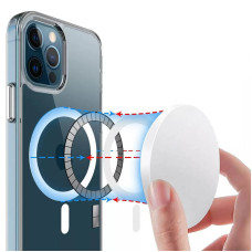 Чехол-силикон Space Case with MagSafe iPhone 15 Pro, прозрачный