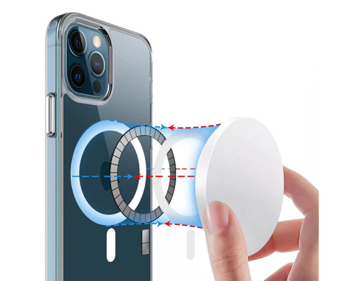 Чехол-силикон Space Case with MagSafe iPhone 15 Pro, прозрачный