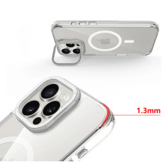 Чехол-силикон Space Case Apex with MagSafe iPhone 16 Pro, серебристый