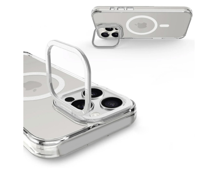 Чехол-силикон Space Case Apex with MagSafe iPhone 16 Pro, серебристый