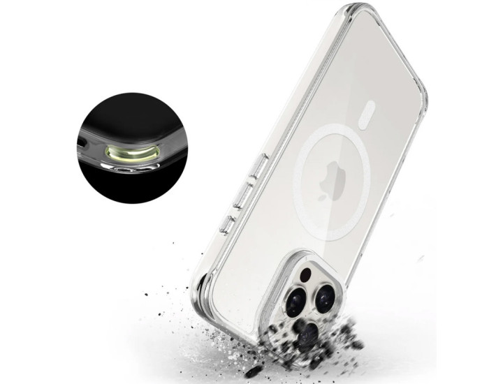 Чехол-силикон Space Case Apex with MagSafe iPhone 16 Pro, серебристый