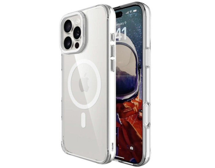 Чехол-силикон Space Case Apex with MagSafe iPhone 16 Pro, серебристый