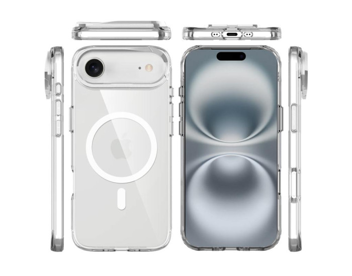 Чехол-силикон Space Case Apex with MagSafe iPhone Air, серебристый