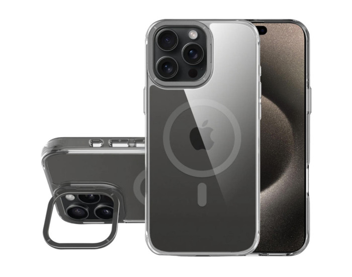 Чехол-силикон Space Case Apex with MagSafe iPhone 16 Pro, серый