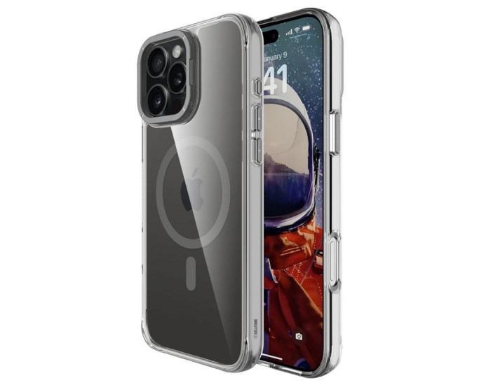 Чехол-силикон Space Case Apex with MagSafe iPhone 16 Pro, серый