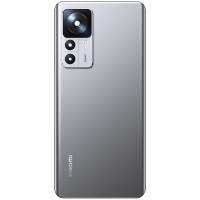 Задня панель корпуси для Xiaomi 12T, сіра з склом камери, оригінал