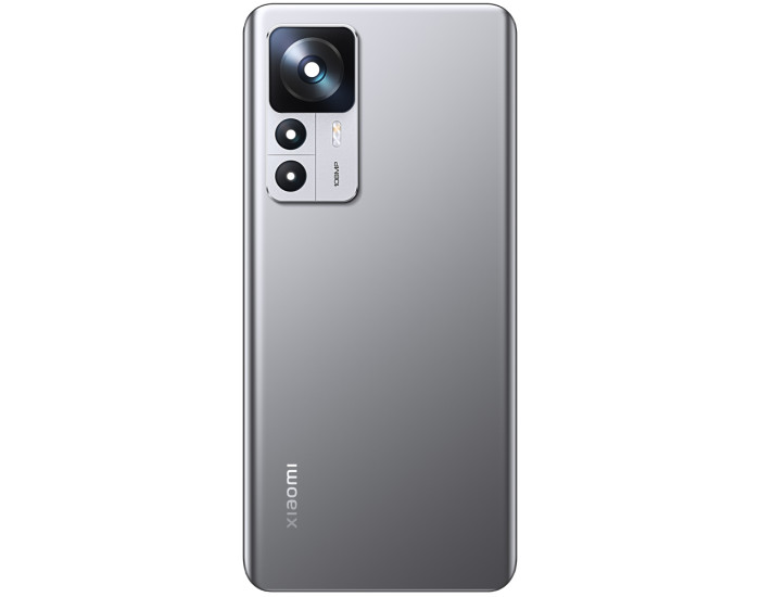 Задняя панель корпуса для Xiaomi 12T, серая со стеклом камеры, оригинал