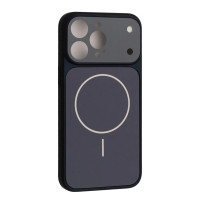 Чохол-силікон AG GLASS MAGSAFE iPhone 14 Pro Max, Navy blue