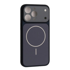 Чохол-силікон AG GLASS MAGSAFE iPhone 14 Pro Max, Navy blue