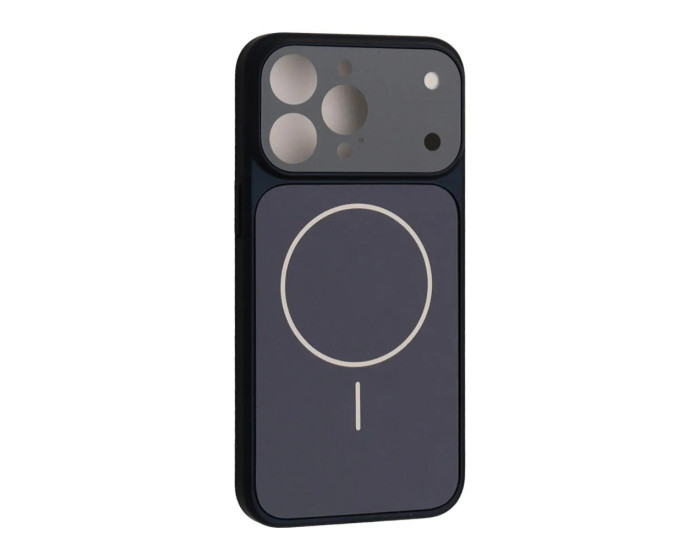 Чохол-силікон AG GLASS MAGSAFE iPhone 14 Pro Max, Navy blue