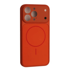 Чохол-силікон AG GLASS MAGSAFE iPhone 14 Pro Max, Помаранчевий