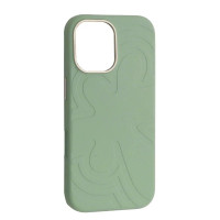 Чохол-силікон Flower Liquid Case iPhone 17, Qingshan jade