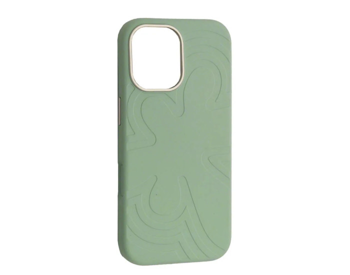 Чохол-силікон Flower Liquid Case iPhone 17, Qingshan jade