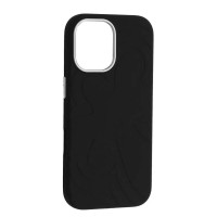 Чохол-силікон Flower Liquid Case iPhone 17, чорний