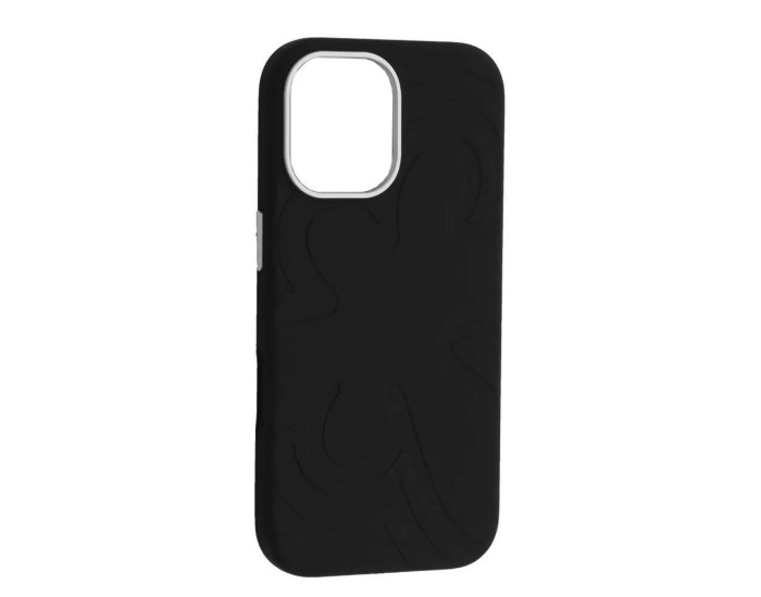 Чохол-силікон Flower Liquid Case iPhone 17, чорний
