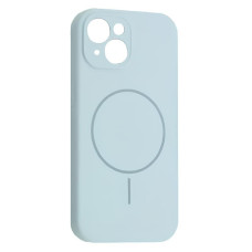 Чехол-силикон Full Camera Fine Ring MagSafe iPhone 15, New sky blue