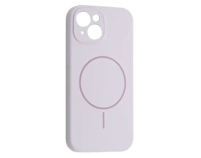 Чехол-силикон Full Camera Fine Ring MagSafe iPhone 15, Purple lilac