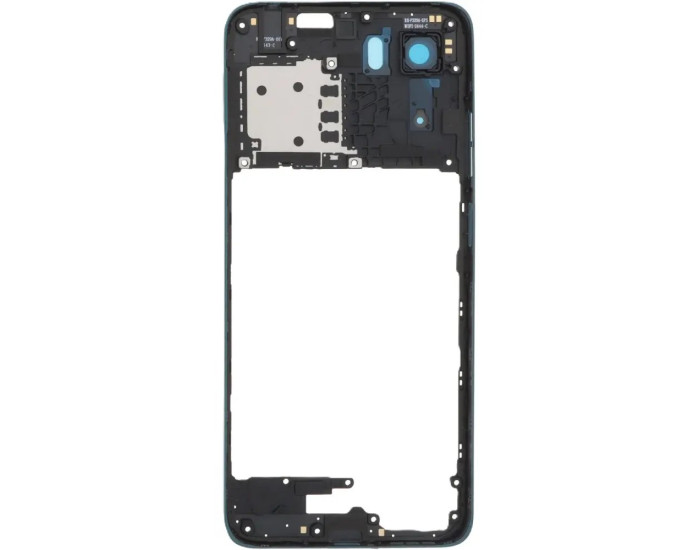 Рамка крепления корпуса Motorola XT2523-3 Moto G05, зеленая со стеклом камеры
