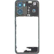 Рамка крепления корпуса Motorola XT2523-3 Moto G05, зеленая со стеклом камеры