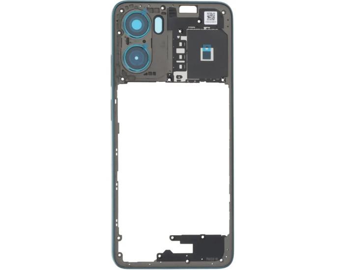 Рамка крепления корпуса Motorola XT2523-3 Moto G05, зеленая со стеклом камеры