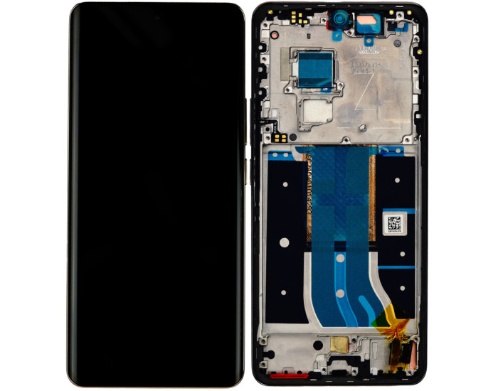 Дисплей с сенсорным экраном (модуль) Realme 12 Pro /Realme 12 Pro Plus, черный с рамкой, оригинал