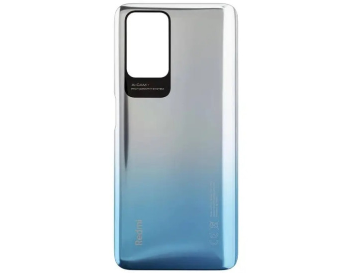 Задняя крышка корпуса для Xiaomi Redmi 10 /Redmi 10 2022 /Redmi 10 Prime /Redmi 10 Prime 2022 (Синий / Sea Blue) оригинал