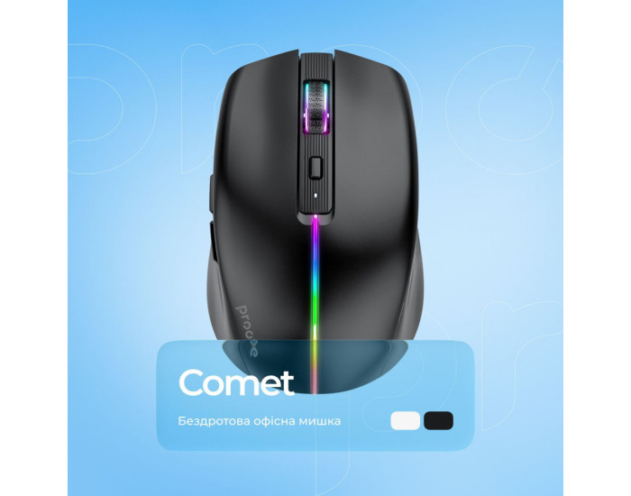 Мышь беспроводная Proove Comet Black