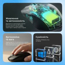 Мышь беспроводная Proove Comet Black