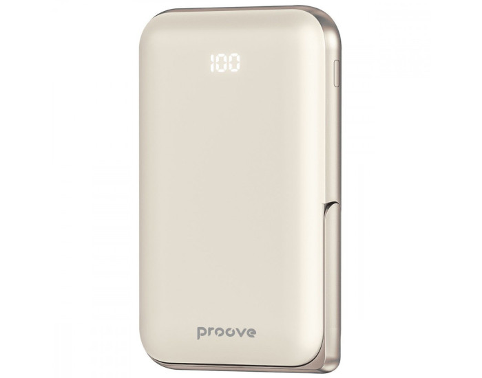 Портативна батарея (Power Bank) Proove Knight MagSafe 20W 10000 mAh Beige