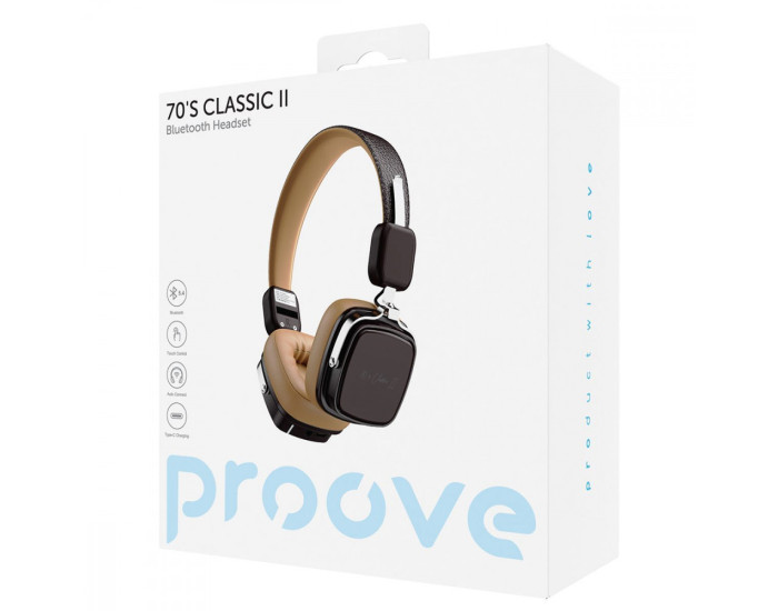 Беспроводные наушники Proove 70's Classic II Black